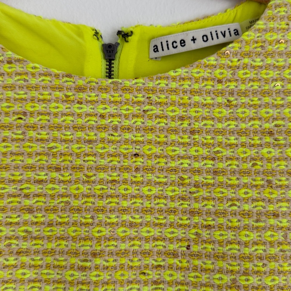 Alice + Olivia Tweed & Sequin Dress - Picture 5 of 7